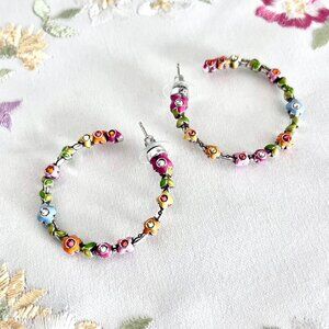 Brighton Flower Child Hoop Earrings